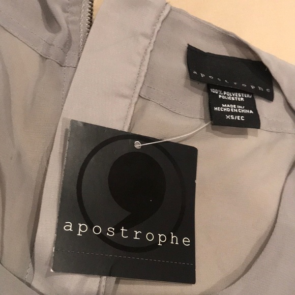 Brand new apostrophe missed layered zip bk top - Picture 3 of 7